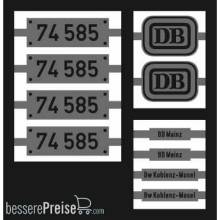 Weinert 91036 - Neusilberschilder für 74 585