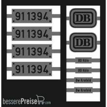Weinert 91040 - Neusilberschilder für 91 1394