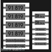 Weinert 91041 - Neusilberschilder für 91 819