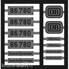 Weinert 91066 - Neusilberschilder für 86 780