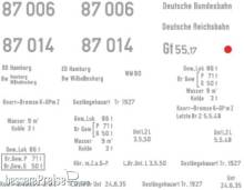 Weinert 91091 - Schiebebild-Beschriftung für BR 87