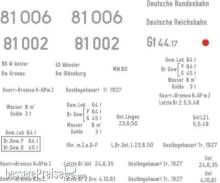 Weinert 91092 - Schiebebild-Beschriftung für BR 81