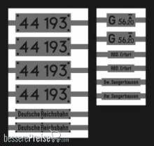 Weinert 91100 - Neusilberschilder für 44 193