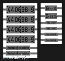 Weinert 91104 - Neusilberschilder für 44 0698-9