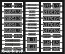 Weinert 91113 - Neusilberschilder für 91 6488, 91 6492