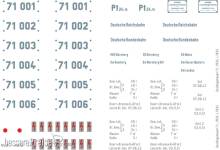 Weinert 91114 - Schiebebild-Beschriftung für BR 71