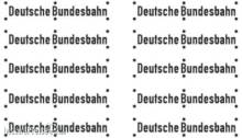 Weinert 91138 - Neusilberschilder Deutsche Bundesbahn