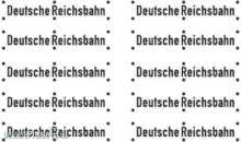 Weinert 91139 - Neusilberschilder Deutsche Reichsbahn