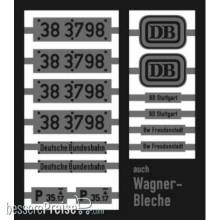 Weinert 91187 - Neusilberschilder für 38 3798