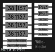 Weinert 91193 - Neusilberschilder für 38 1157
