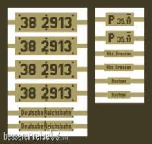 Weinert 91197 - Messingschilder für 38 2913