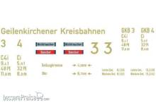 Weinert 91211 - Schiebebild-Beschriftung für GKB-Personenwagen
