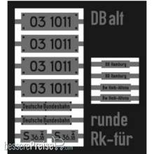 Weinert 91228 - Neusilberschilder für 03 1011