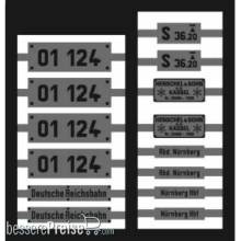 Weinert 91250 - Neusilberschilder für 01 124