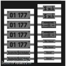 Weinert 91251 - Neusilberschilder für 01 177