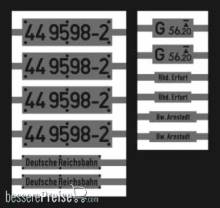 Weinert 91259 - Neusilberschilder für 449598-2