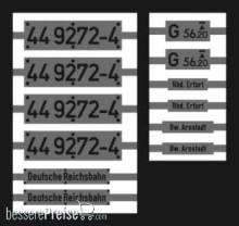 Weinert 91262 - Neusilberschilder für 44 9272-4