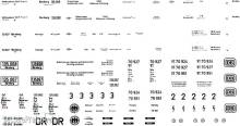 Weinert 9127 - Schiebebild-Beschriftung für VT 70