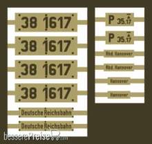 Weinert 91271 - Messingschilder für 38 1617