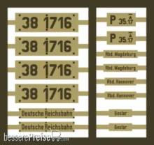 Weinert 91273 - Messingschilder für 38 1716