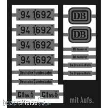 Weinert 91294 - Neusilberschilder für 94 1692