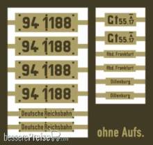 Weinert 91299 - Messingschilder für 94 1188