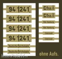 Weinert 91300 - Messingschilder für 94 1241