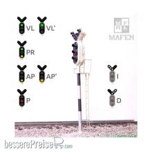 MAFEN 91305 - RENFE - Hauptsignal mit 8 LEDs (Grün/Rot/Gelb+Doppelrichtung)