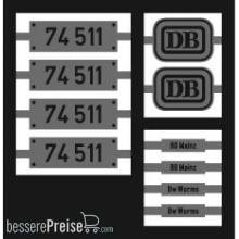 Weinert 91306 - Neusilberschilder für 74 511