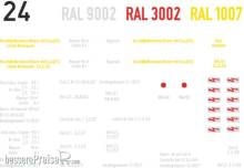 Weinert 91321 - Schiebebild-Beschriftung für Baureihe 24