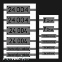 Weinert 91327 - Neusilberschilder für 24 004