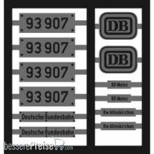 Weinert 9138 - Neusilberschilder für 93 907
