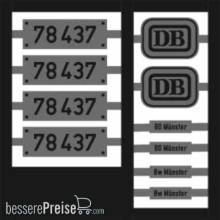 Weinert 91403 - Neusilberschilder für 78 437