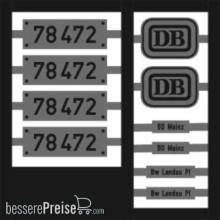 Weinert 91405 - Neusilberschilder für 78 472