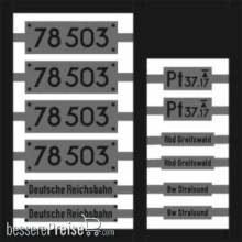 Weinert 91406 - Neusilberschilder für 78 503