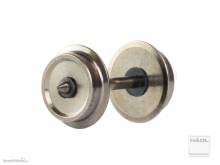 Hädl 915010 - Radsatz 8,0 mm, nach RP25, einseitig isoliert, TT