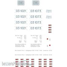Weinert 9151 - Schiebebild-Beschriftung für BR 03.10