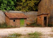 Model Scene 91529 - Plumpsklo und Schuppen in TT