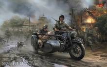 Zvezda 923607 - 1/35 BMW R12 Seitenwagen mit