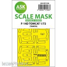 Art Scale Kit 200-M72106 - F-14D double-sided fit express mask for Tamiya