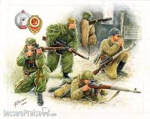 Zvezda 926193 - 1/72 WWII sowjetische Scharfs