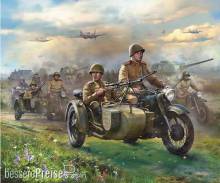 Zvezda 926277 - 1/72 M-72 Seitenwagen-Motorra