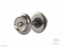 Hädl 935002 - Radsatz, 6,2 mm 15,2 mm, Achslänge, einseitig isoliert