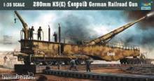 Trumpeter 00207 - Eisenbahngeschütz Leopold 280mm K5 (E)