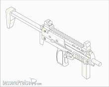 Trumpeter 00523 - 1:35 German Firearms Selection-MP7 (6 guns)