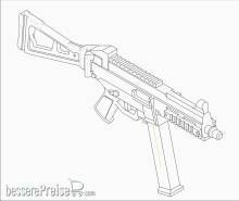Trumpeter 00524 - 1:35 German Firearms Selection-UMP.45 (4guns)