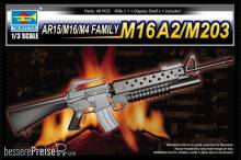 Trumpeter 01904 - 1:3 AR15/M16/M4 FAMILY-M16A2/M203