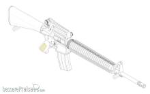 Trumpeter 01911 - 1:3 AR15/M16/M4 FAMILY-M16A3
