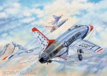 Trumpeter 03222 - 1:32 F-100D in Thunderbirds livery