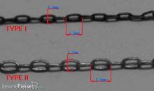 Master Tools 06624 - 40cm universal fine chains set (2 types)